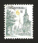 Stamps Czech Republic -  vista de slany