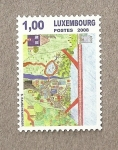 Stamps Luxembourg -  Dibujo abstracto