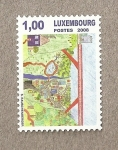 Sellos de Europa - Luxemburgo -  Dibujo abstracto