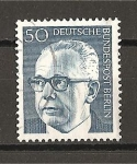 Stamps Germany -  Presidente G. Heinemann.(Berlin)