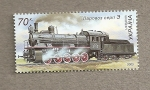 Stamps Europe - Ukraine -  Locomotoras vapor