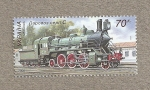 Stamps : Europe : Ukraine :  Locomotoras vapor