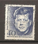Stamps Germany -  Aniversario de la muerte de Kennedy.