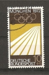 Stamps : Europe : Germany :  Preludio de los Juegos Olimpicos de Munich.