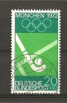 Stamps Germany -  Preludio de los Juegos Olimpicos de Munich.