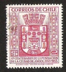 Stamps : America : Chile :  4° CENTENARIO FUNDACION DE ANGOL