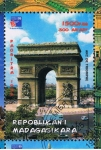 Stamps Madagascar -  Arc de  Triomphe