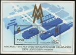 Stamps Germany -  Feria de Otoño de Leipzig - entrada oeste - feria del Comercio-  HB