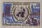 Sellos de Europa - Francia -  25 aniversario de la ONU-