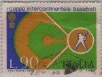 Stamps Italy -  copa internacionale baseball-1973