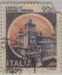 Stamps Italy -  castillo Estense-Ferrara
