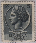 Stamps Italy -  Moneda de Siracusa-