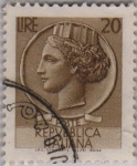 Stamps : Europe : Italy :  Moneda de Siracusa-