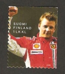 Stamps : Europe : Finland :  Kimi Raikkonen, Campeón mundial de Fórmula I