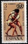Stamps Spain -  2342 XXI JJOO en Montreal-76. Lucha canaria.
