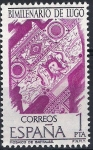 Stamps : Europe : Spain :  2356 Bimilenario de Lugo. Mosaico de Batitales.