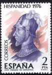 Stamps Spain -  2372 Hispanidad. Costa Rica. Juan Vazquez Coronada.