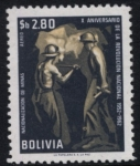 Sellos de America - Bolivia -  Conmemoracion X Aniversario de la Revolucion del 9 de abril de 1952