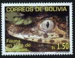 Stamps Bolivia -  Fauna en vias de extinsion - Lagartos