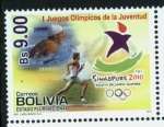 Sellos de America - Bolivia -  1 Juegos Olimpicos de la Juventud - Singapure 2010