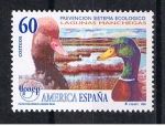 Stamps Spain -  Edifil  3394  América-UPAEP.  Prevención del sistema ecológico  