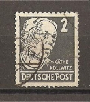 Stamps Germany -  Kathe Kollwitz.