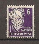 Stamps Germany -  Gerhart Hauptmann.