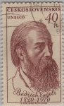Stamps : Europe : Czechoslovakia :  Unesco-Bedrich Engels-(1820-1970)