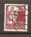 Stamps Germany -  Kate Kollwitz.