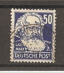 Stamps Germany -  Karl Marx.