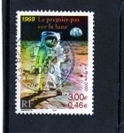 Stamps : Europe : France :  el hombre a la luna