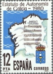 Stamps Spain -  PROMULGACION DEL ESTATUTO DE AUTONOMIA DE GALICIA