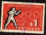 Stamps Uruguay -  Olimpiadas de 1964