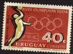 Sellos de America - Uruguay -  Olimpiadas  1964