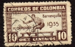 Stamps : America : Colombia :  Olimpiadas 1935