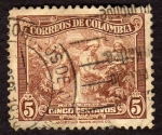 Stamps Colombia -  Cafe suave