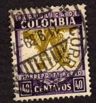 Stamps : America : Colombia :  sobreporte aereo