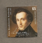 Stamps Germany -  Felix Mendelsohn, compositor