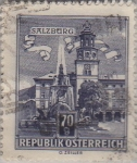 Stamps : Europe : Austria :  fuente de la residencia en Salzburgo