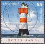 Stamps Germany -  ALEMANIA 2004 Scott 2291 Sello Faro Roter Sand 55 Usado Michel 2410 Allemagne Duitsland Germania Ger