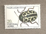 Stamps Portugal -  Azores, insecto Polyspilla