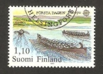 Sellos del Mundo : Europa : Finlandia : europa cept, carrera de botes de remo