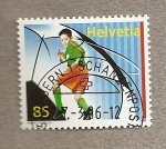 Stamps Switzerland -  Futbolista