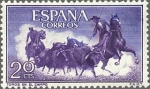 Stamps : Europe : Spain :  fiesta nacional: tauromaquia"TOROS EN EL CAMPO"