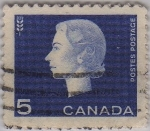 Stamps : America : Canada :  Isabel II y simbolo Agricultura