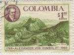 Sellos del Mundo : America : Colombia : Alexander Von Humboldt