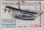 Sellos de America - Cuba -  50 aniversario correo aereo internacional