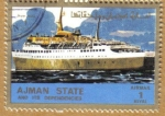 Sellos de Asia - Emiratos �rabes Unidos -  AJMAN - Barco