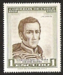 Stamps : America : Chile :  SESQUICENTENARIO PRIMER GOBIERNO NACIONAL- JOSE MIGUEL CARRERA