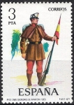 Stamps Spain -  2383 Uniformes. Cabo 2º de Infantería de Cazadores.